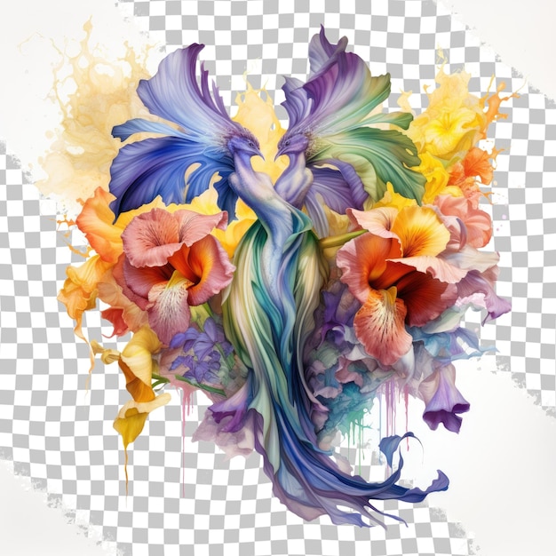 Premium Psd Iris Is The Greek Word For Rainbow For The Greeks The Premium Psd Iris Is The Greek Word For Rainbow For The Greeks The