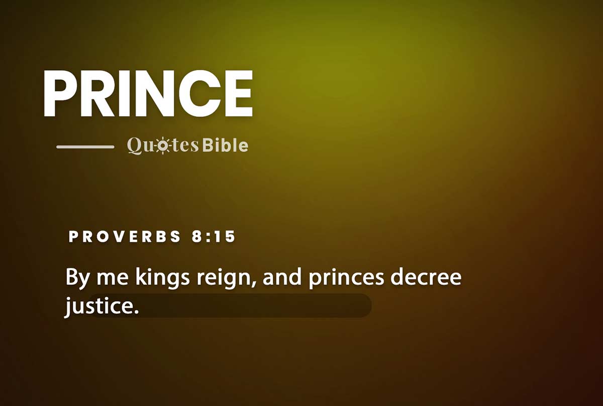 Prince In Bible