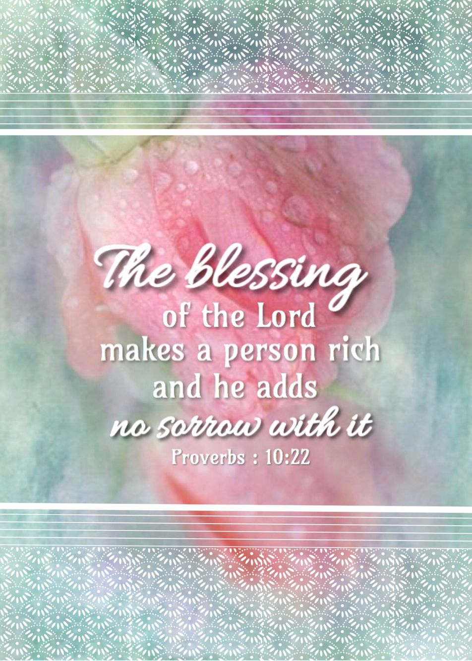 Proverbs 10 22 Nkjv