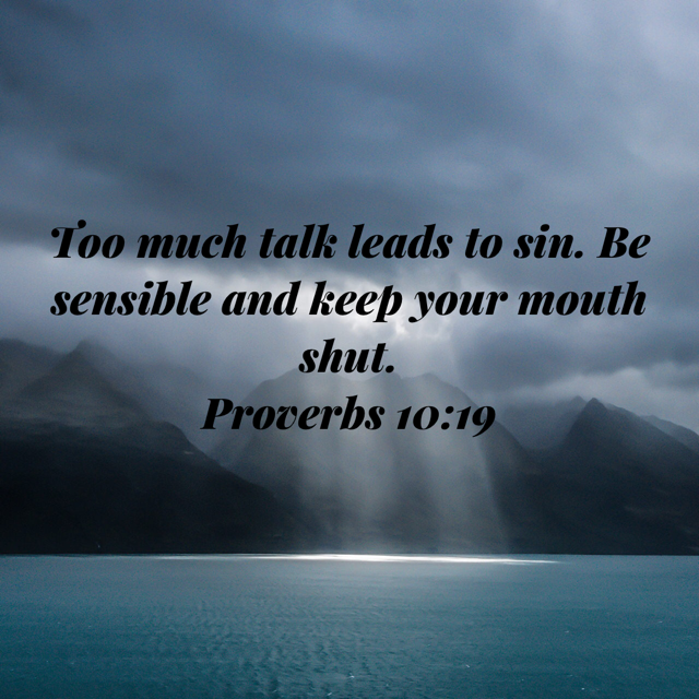 Proverbs Keep Your Mouth Shut