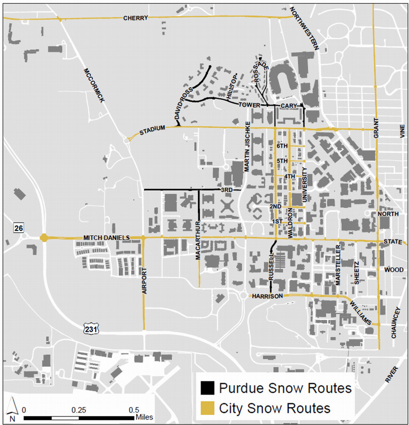 Purdue Parking Map