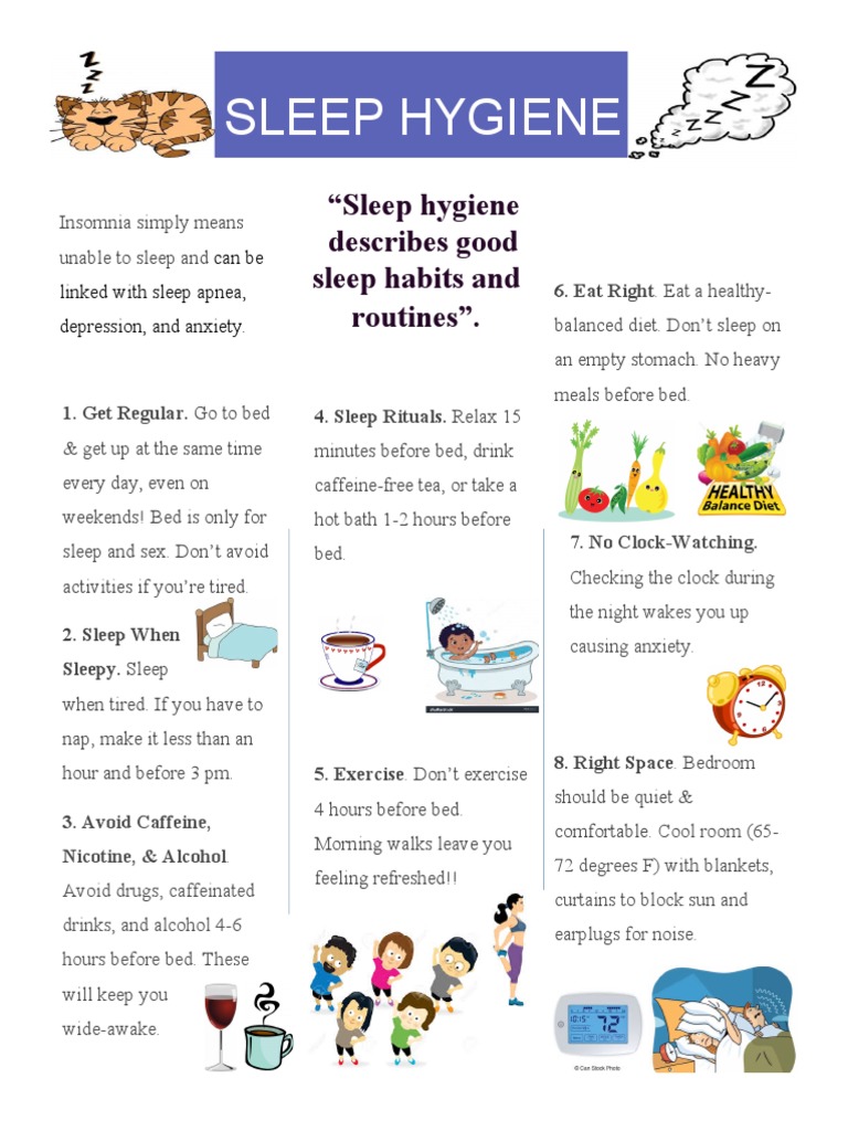 Sleep Hygiene Handout
