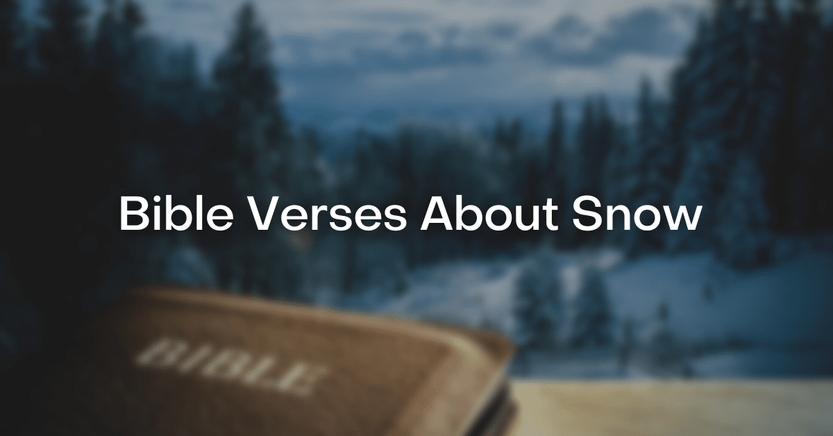 Snow Verses In The Bible