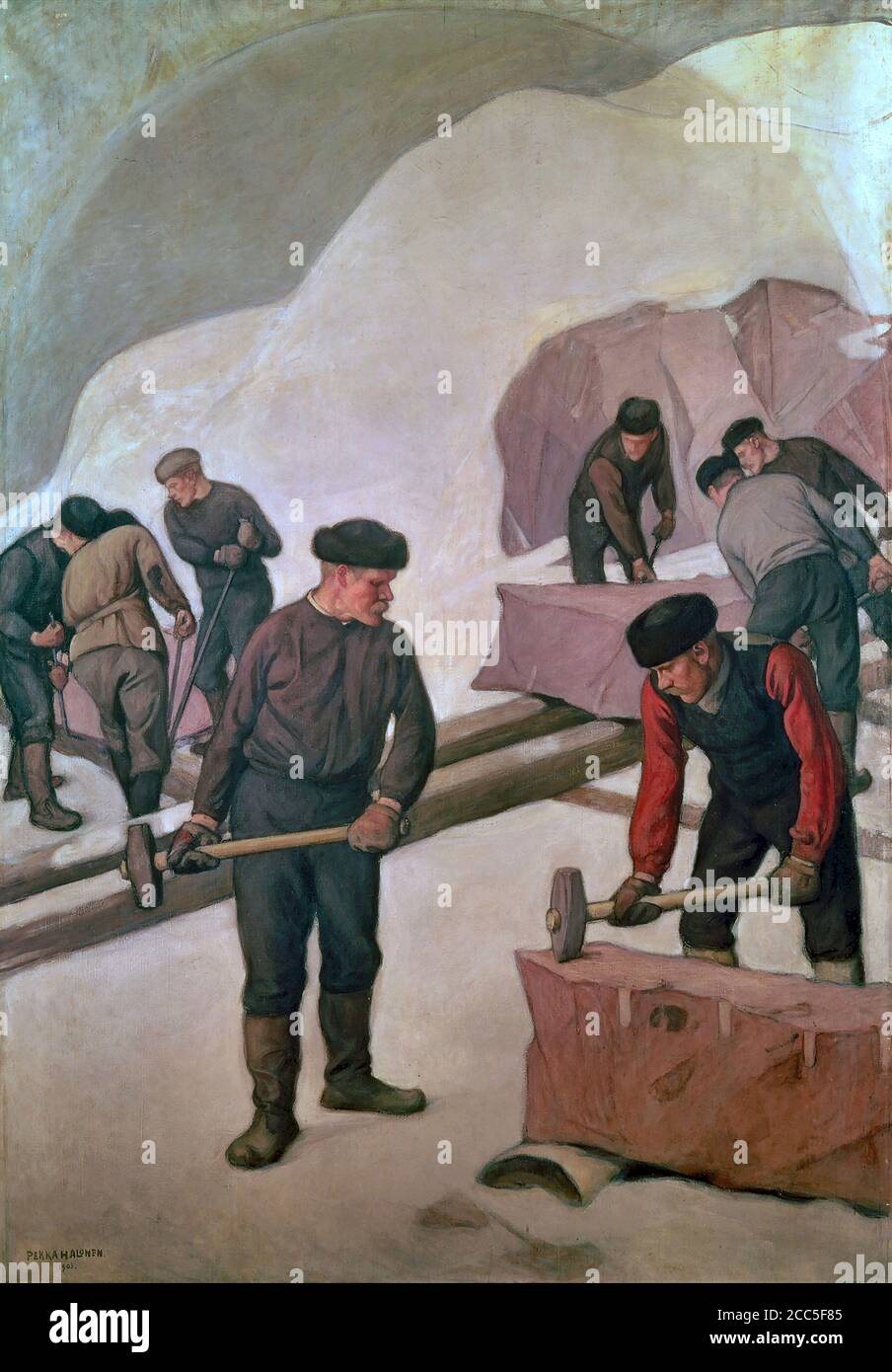 The Stone Breakers Painting