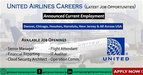 United Airlines Careers Opportunities