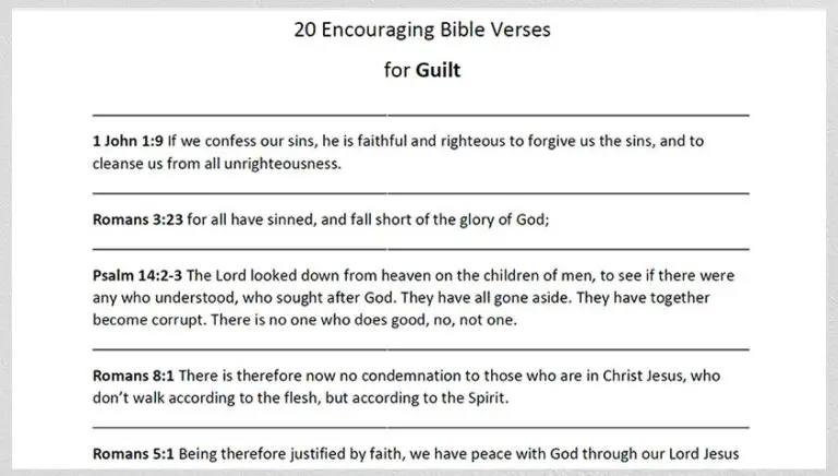 Verses On Guilt