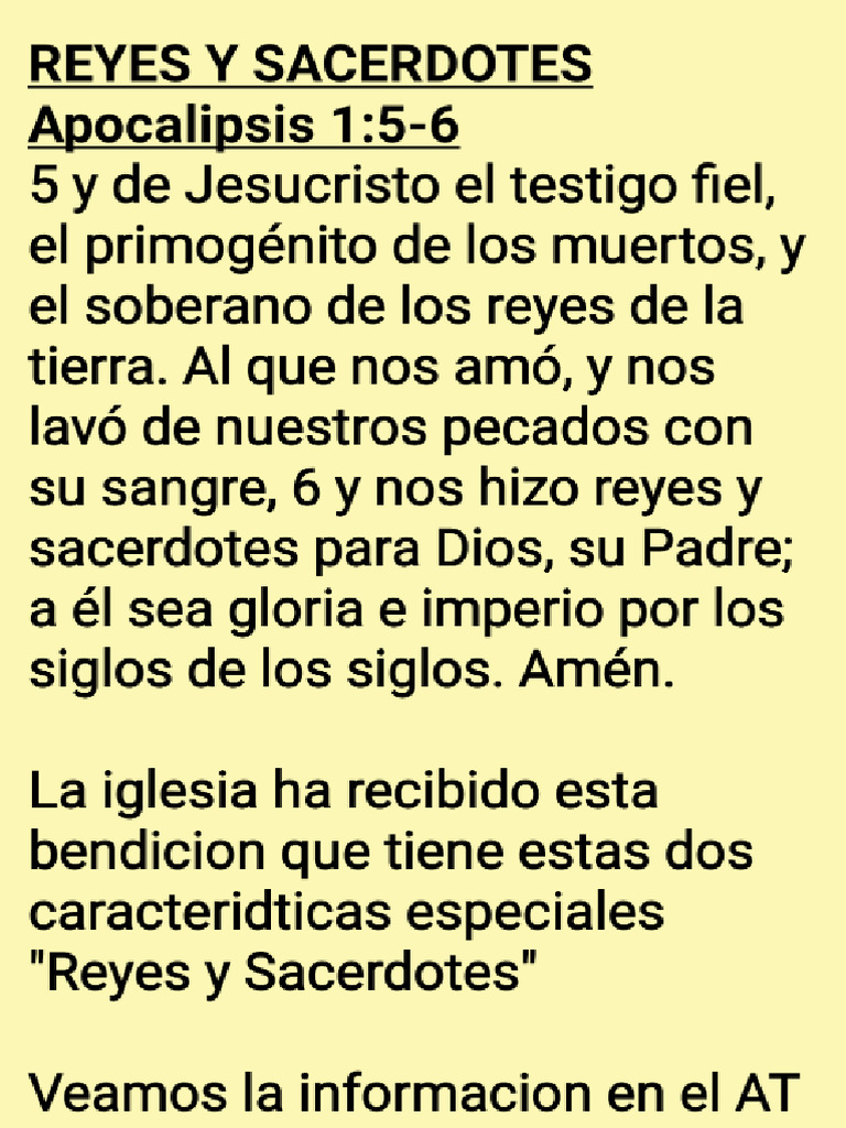 What Are Reyes Y Sacerdotes? Spiritual Guide