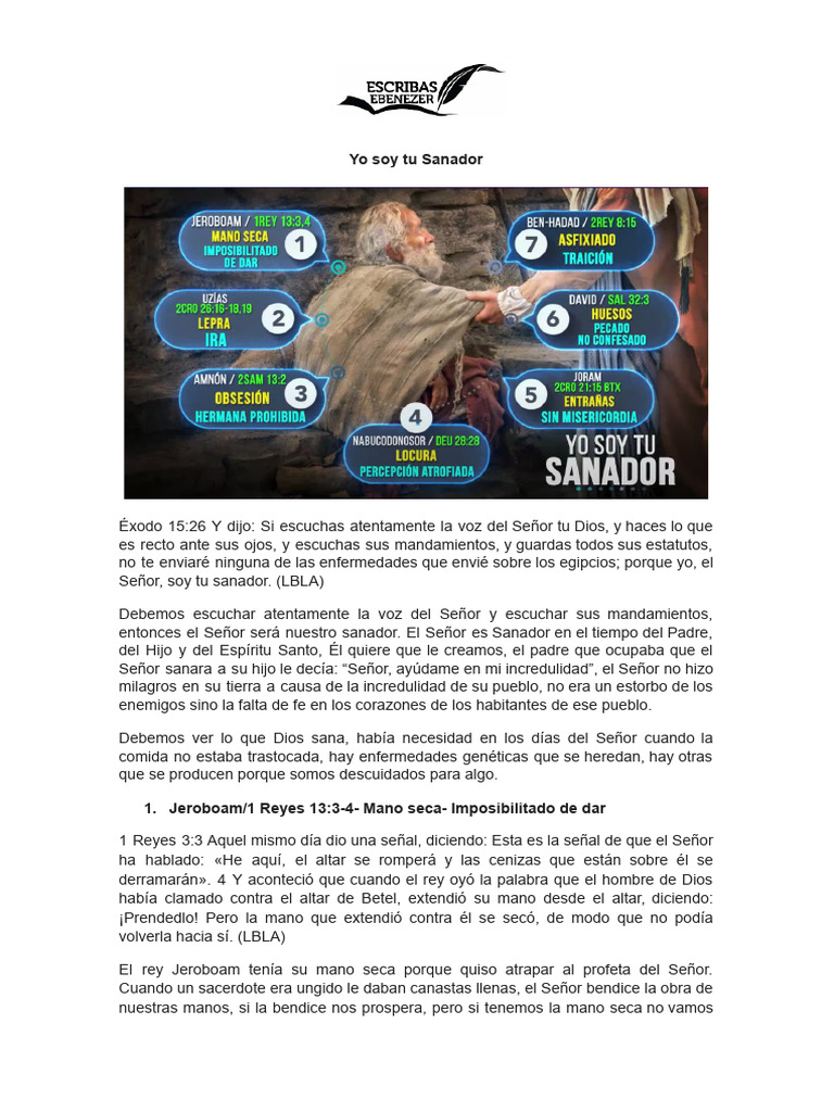 What Are Yo Soy Tu Sanador Versículos? Healing Bible Answers