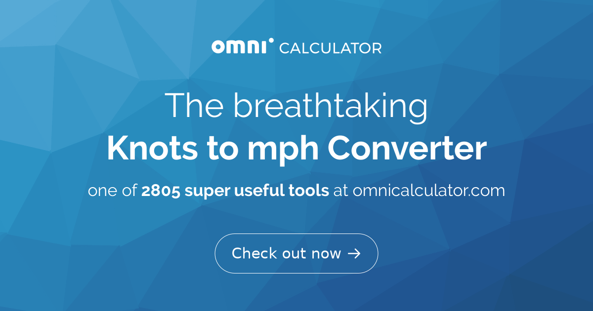 What Is 30 Knots In Mph? Conversion Help
