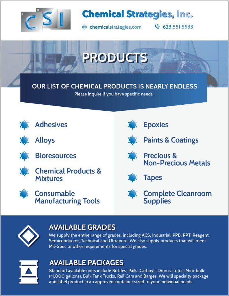 What Is Chemical Product